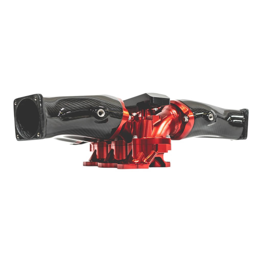 ALP.07.08.0101-2 Carbon Fiber/Billet Intake Manifold NISSAN R35 GT-R (w/Secondary Fuel Rail (12 Injector), Clear) Photo-6 