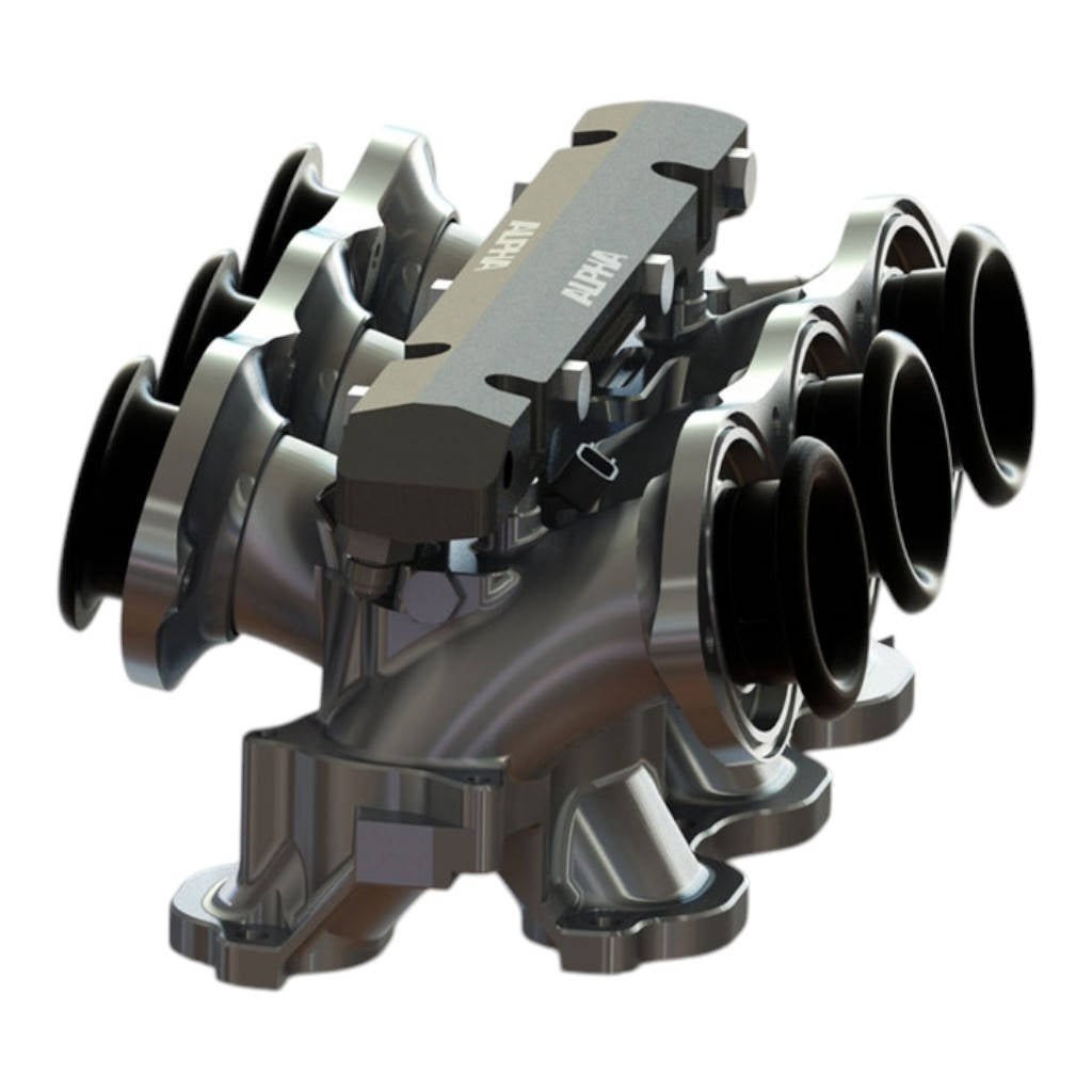 ALP.07.08.0101-2 Carbon Fiber/Billet Intake Manifold NISSAN R35 GT-R (w/Secondary Fuel Rail (12 Injector), Clear) Photo-11 
