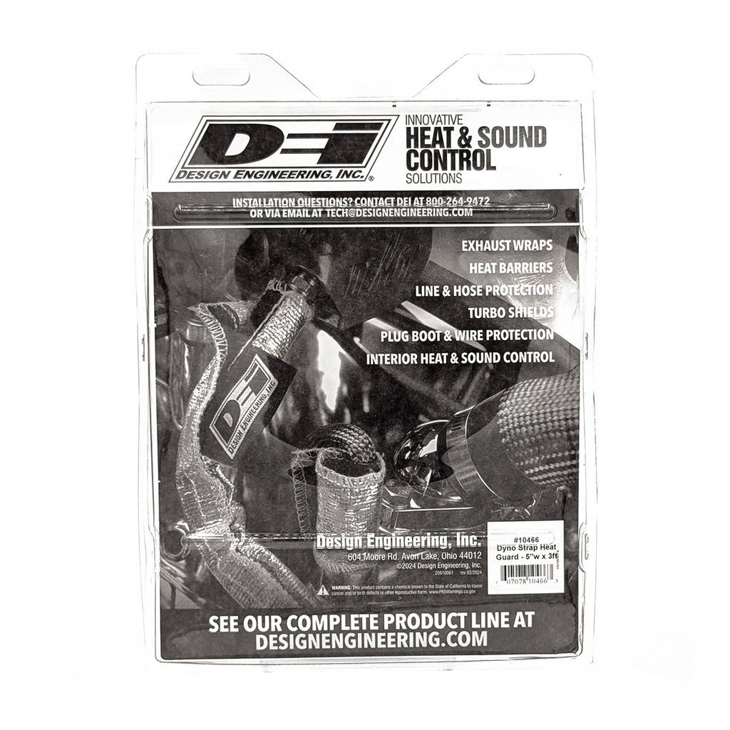DEI 010466 Тепловий захисний ремінець Dyno Strap 5" wx 3ft Алюмінований Photo-2 