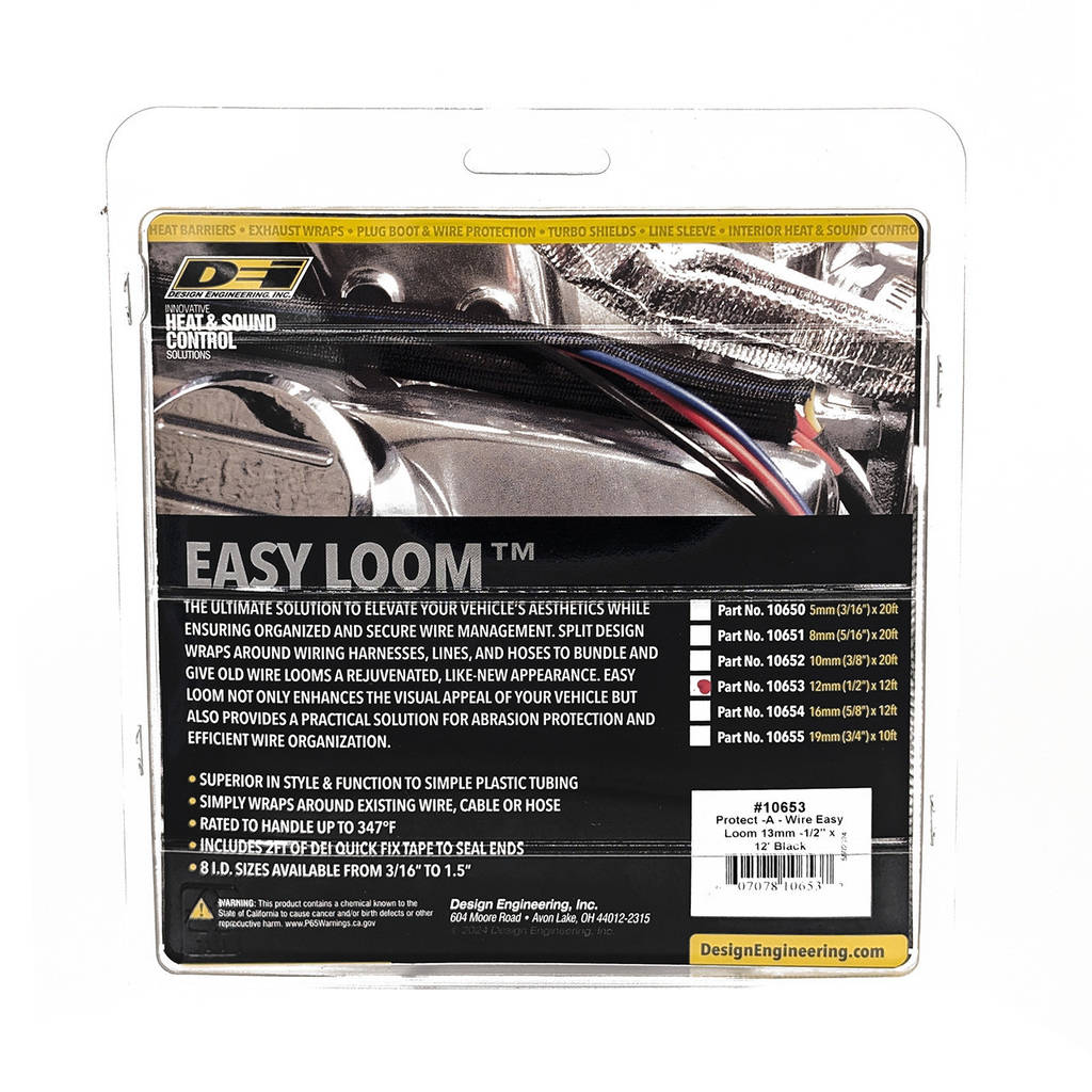 DEI 010653 Гнучка термозахист проводів Easy Loom 13mm-1/2 "x 12 'Black Photo-7 