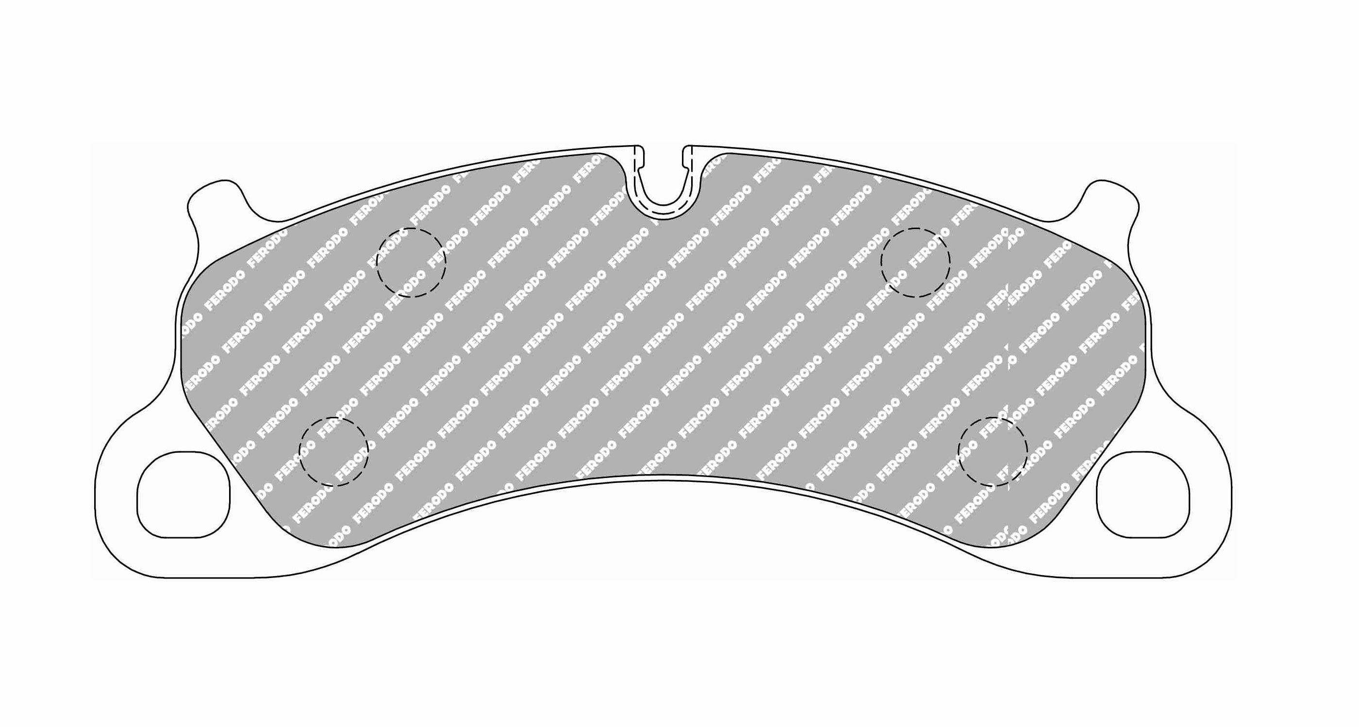 FERODO FCP4955W DS1.11 Гальмівні колодки передні для PORSCHE 911 (991) Carrera 3.0/3.4/3.8 S, 4S, 4 GT Photo-0 