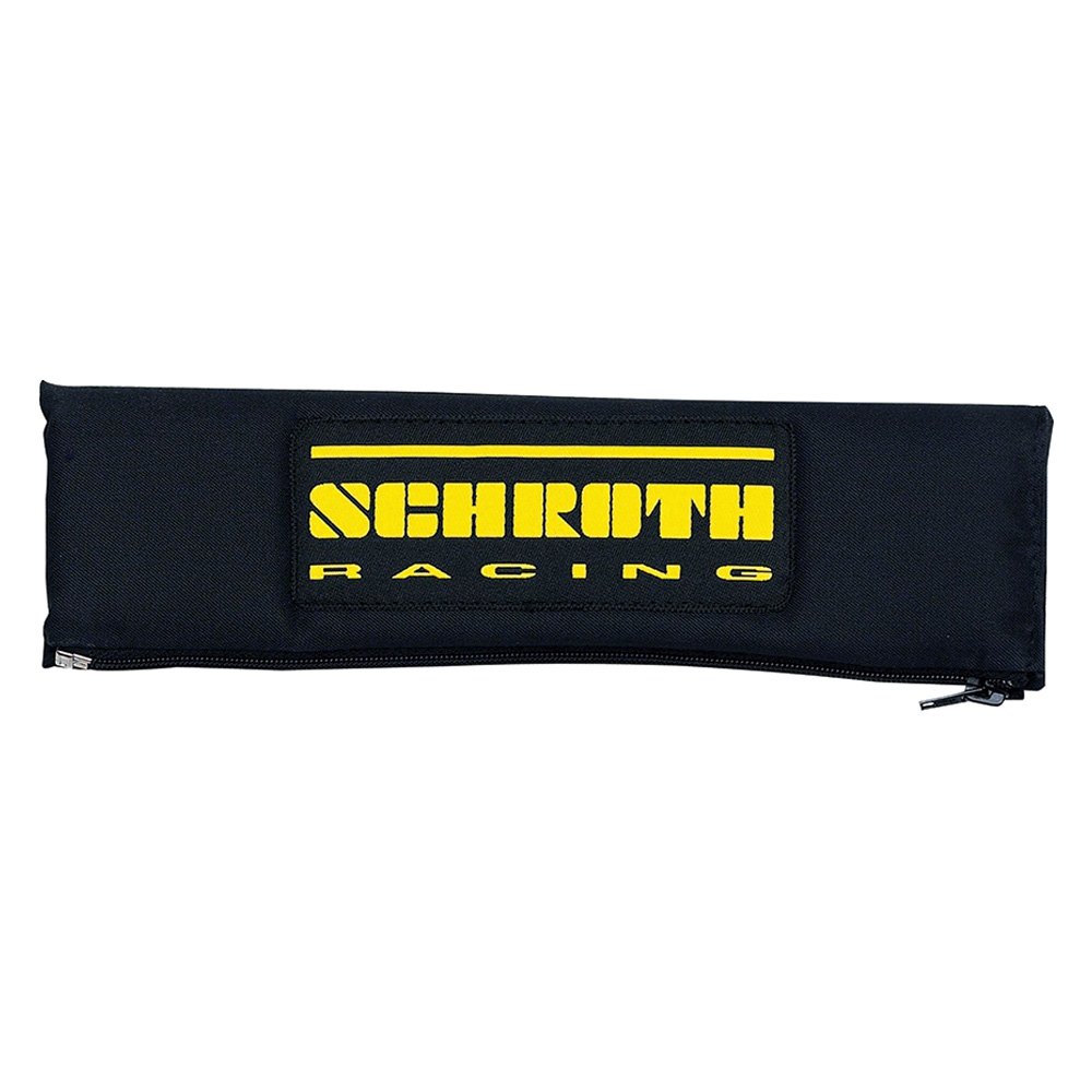 SCHROTH 00209 Накладки на ремінь 3 "(76 мм), Nomex, чорні з жовтим логотипом, 2 шт. Photo-1 