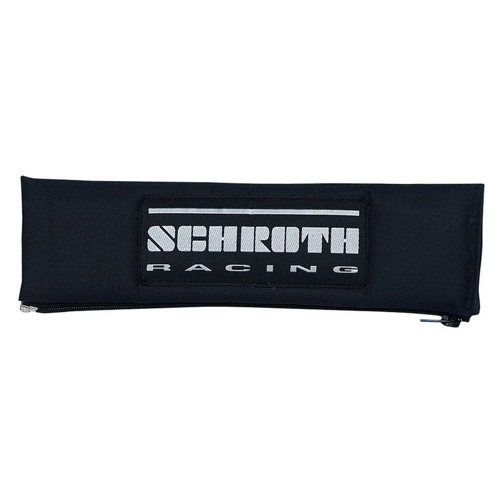 SCHROTH 00229 Накладки на плечові ремені 3" (76 мм), чорний зі сріблястим логотипом, 2 шт Photo-0 