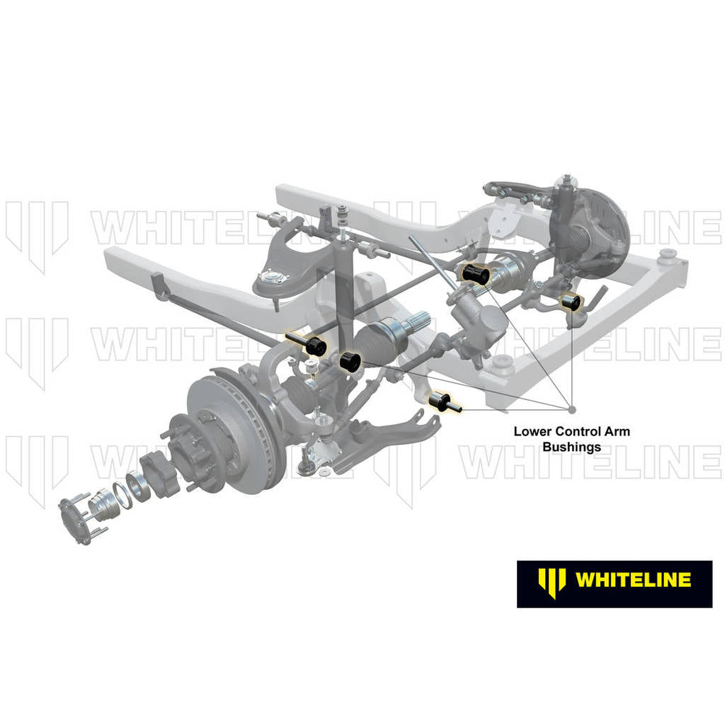 WHITELINE W53377A Комплект втулок переднього нижнього важеля підвіски для Toyota 4Runner 1996-2002 Photo-2 