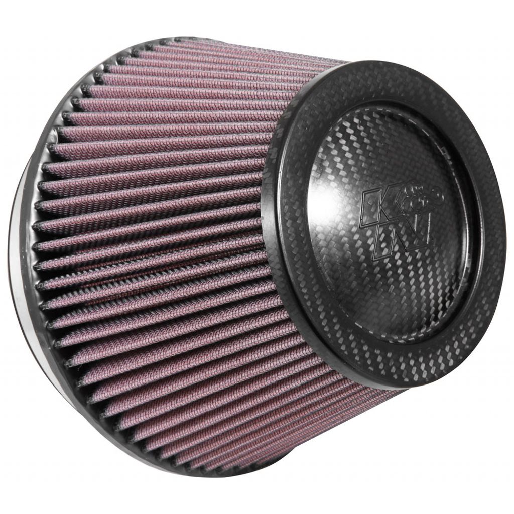 K&N RP-2960 Універсальний повітряний фільтр - CARBON Fiber Top6"FLG, 7-1/2"B, 5-1/8"T, 5"H Photo-0 