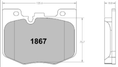 PFC 1867.10 Передні гальмівні колодки Z-RATED для TOYOTA GR Supra / BMW G-серії Photo-0 