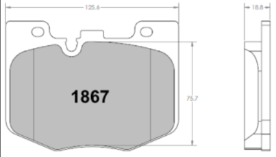 PFC 1867.10 гальмівні колодки передні Z-RATED для TOYOTA GR Supra Mk 5 / BMW G-series Photo-1 