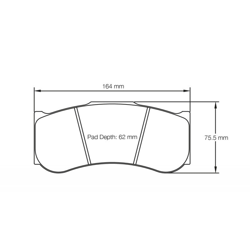 PAGID S2019RSX001 Передні гальмівні колодки RSX для BMW M4 GT4 (F82) / M6 GTLM / M6 GT3 Photo-4 