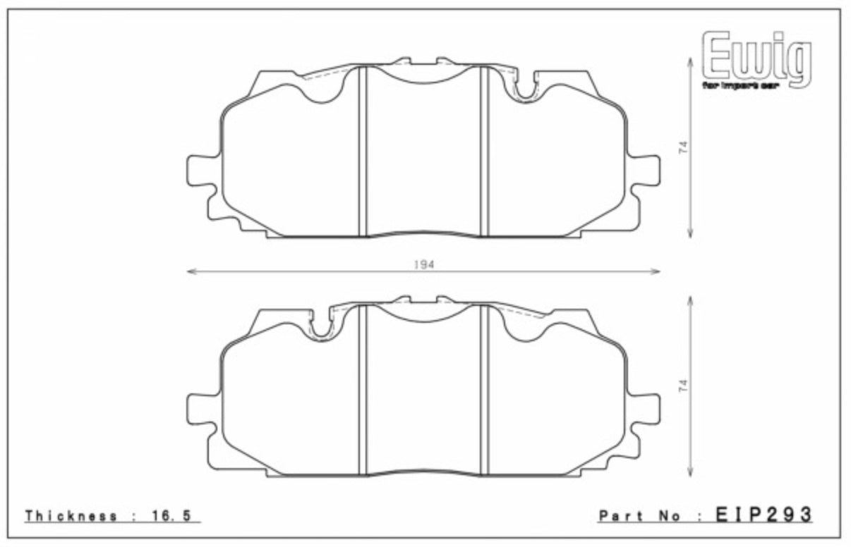 ENDLESS EIP293MX72 Гальмівні колодки передні для AUDI S4, SQ7 Photo-1 