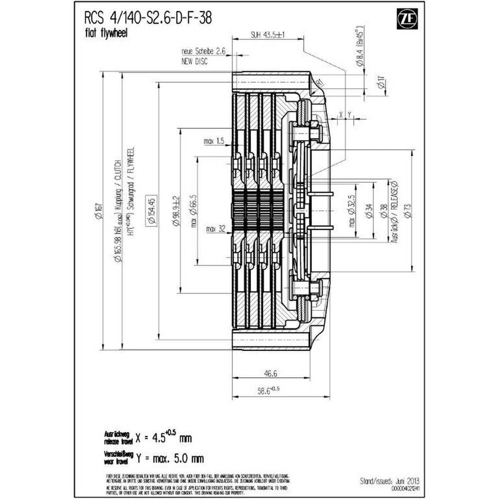 SACHS PERFORMANCE 003072000149 Корпус зчеплення RCS 140 Photo-2 
