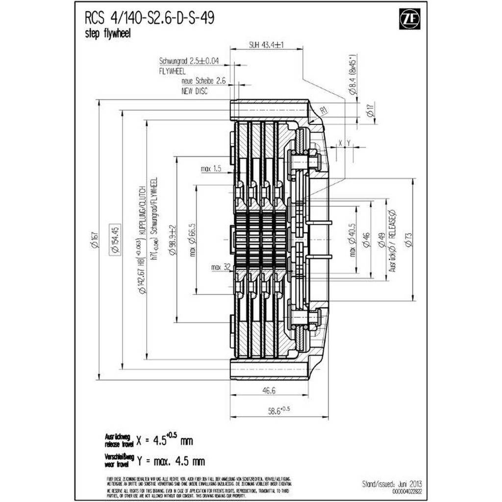 SACHS PERFORMANCE 003072000166 Корпус зчеплення RCS 140 Photo-1 