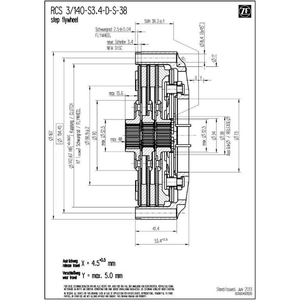 SACHS PERFORMANCE 003072000096 Корпус зчеплення RCS 140 Photo-1 