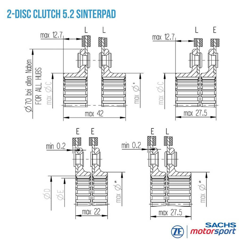 SACHS PERFORMANCE 881864001909 Диск зчеплення RCS 184-S5.2 Photo-2 