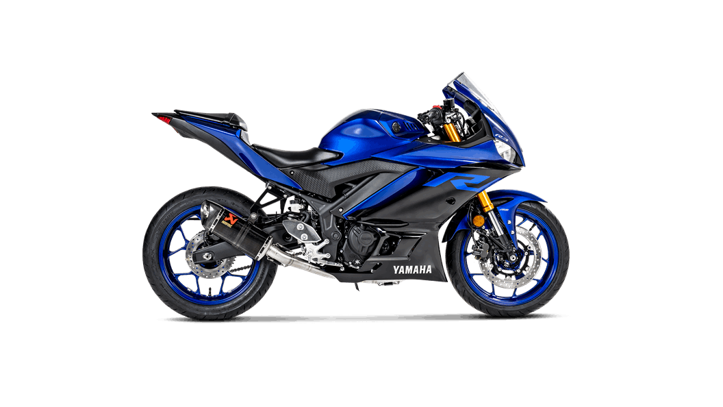 AKRAPOVIC s-Y3R1-APC Вихлопна система Racing Line (Carbon) YAMAHA MT-03 / YZF-R3 2016-2021 Photo-1 