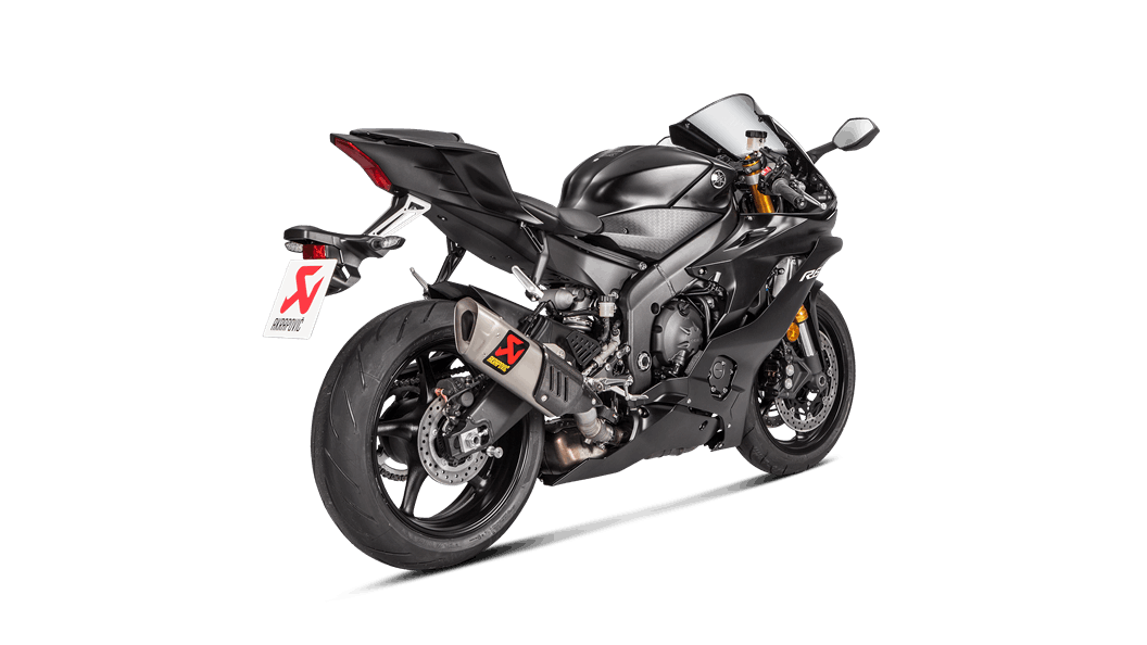 AKRAPOVIC S-Y6SO12-HAPT Вихлопна система Slip-On Line (Titanium) Yamaha YZF-R6 2017 - 2021 Photo-2 