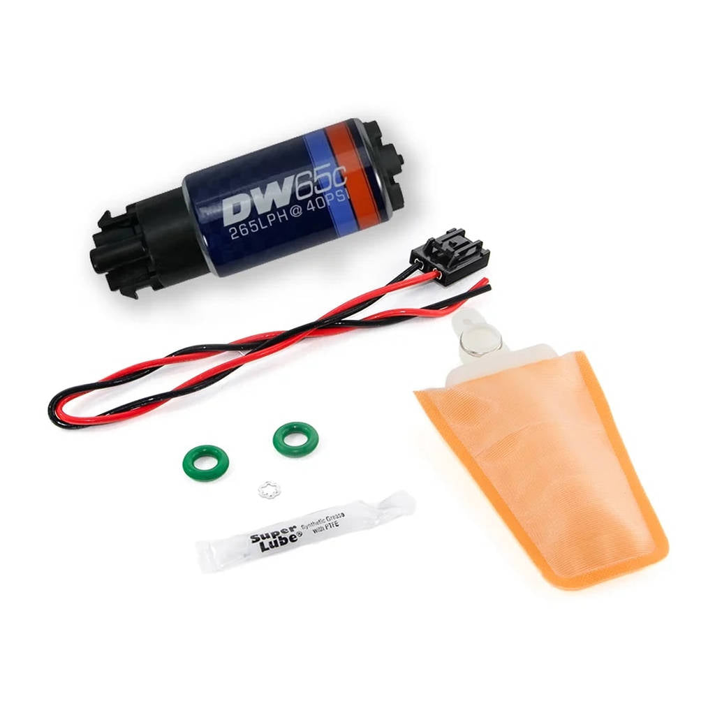 DEATSCHWERKS 9-652-1006 Насос паливний DW65C 265lph compact fuel pump w/mounting clips w/встановити Photo-0 