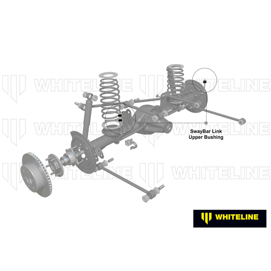 WHITELINE W23457 Комплект верхньої втулки передньої стійки стабілізатора поперечної стійкості для Jeep Cherokee XJ Photo-1 