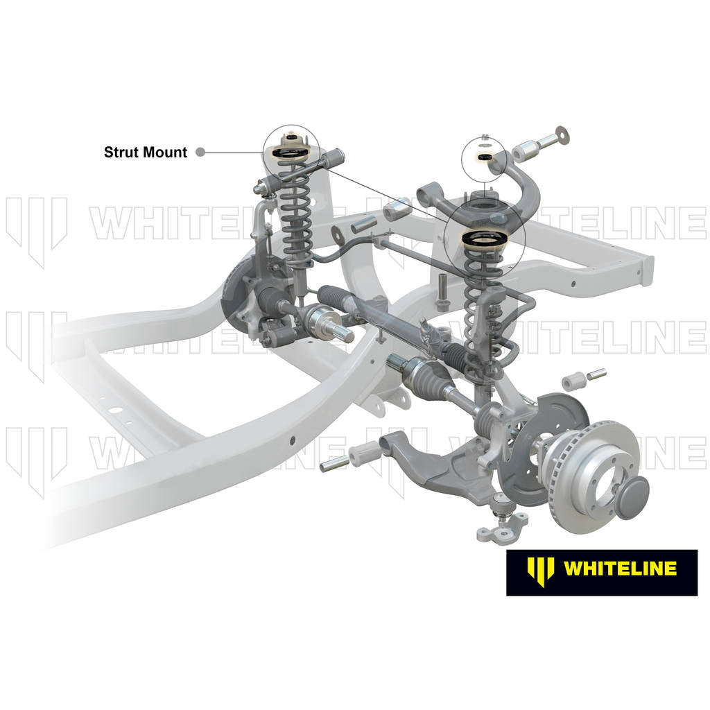 WHITELINE W44111 Комплект втулок передньої опори стійки для Mitsubishi Pajero NM-NX Photo-1 
