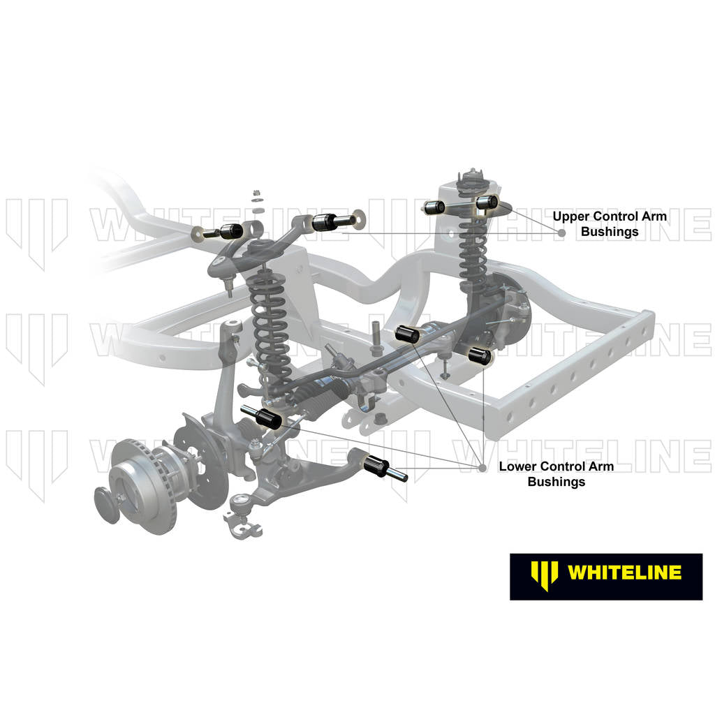 WHITELINE WEK032 Комплект втулок переднього важеля підвіски для Toyota Fortuner, HiLux, Prado/Foton Tunland Photo-1 