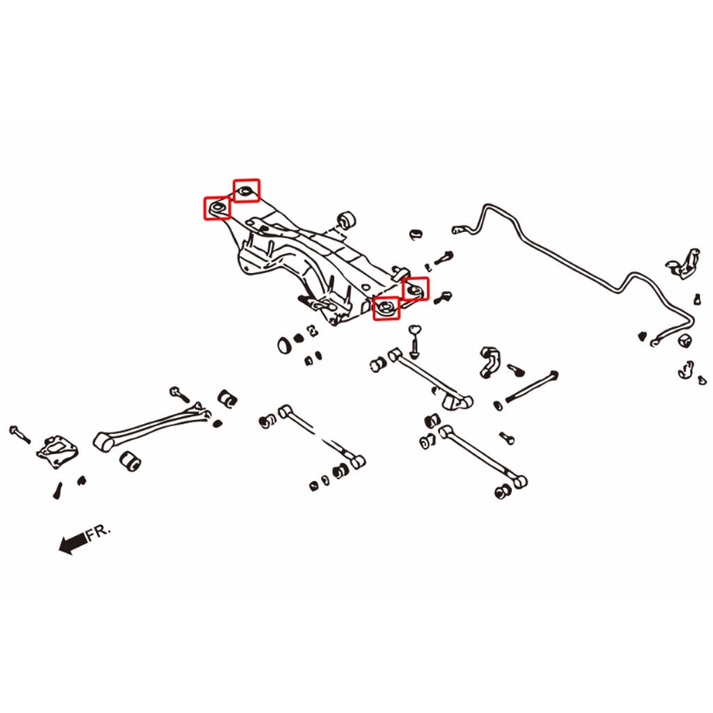 HARDRACE 6789 Втулка для SUBARU IMPREZA 93-00 Photo-3 