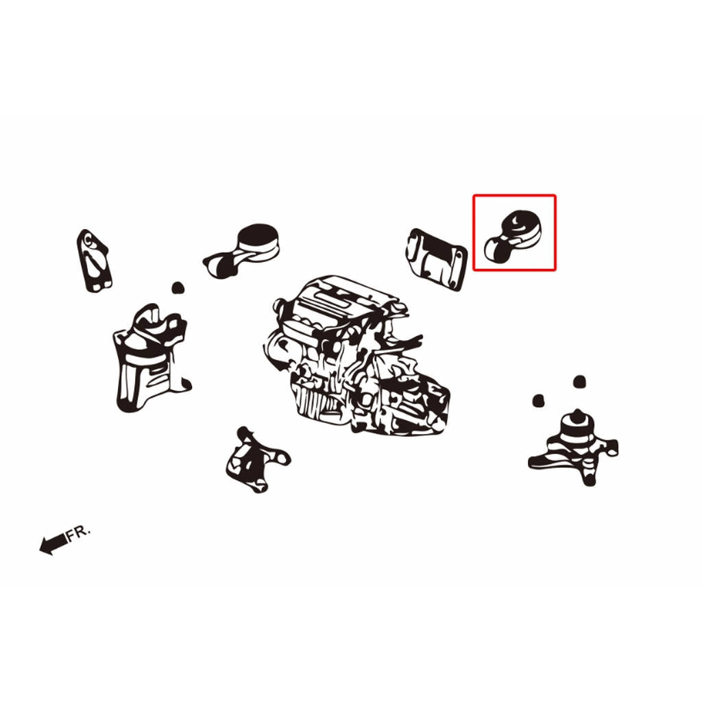 HARDRACE 7153 Подушка двигуна HONDA CIVIC 06 Photo-5 
