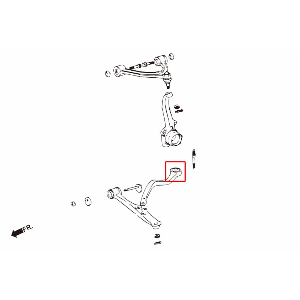 HARDRACE 8822 Втулка передньої тяги для LEXUS GS300 '00-05 Photo-6 