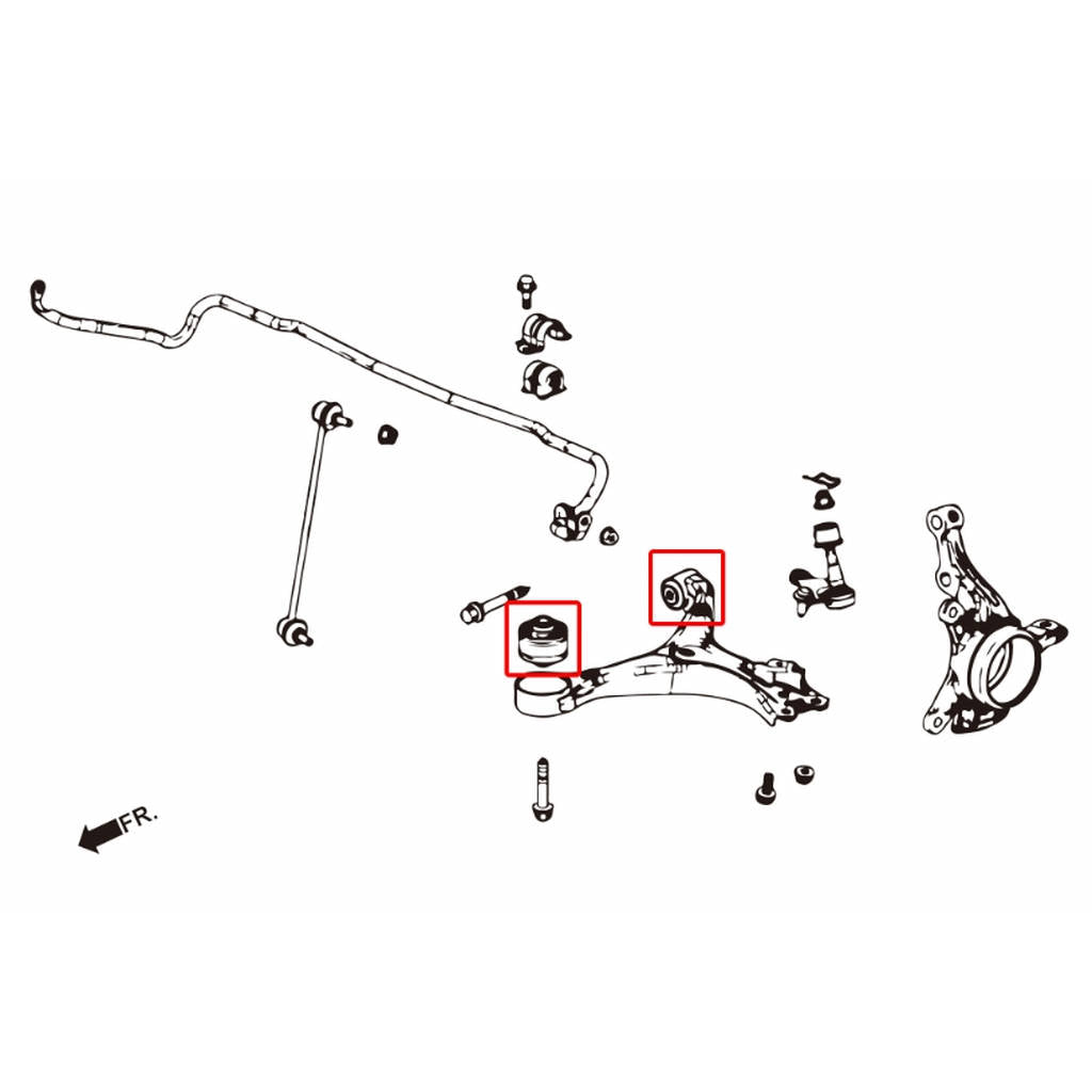 HARDRACE 7635 Втулка для HONDA CIVIC 12- Photo-1 