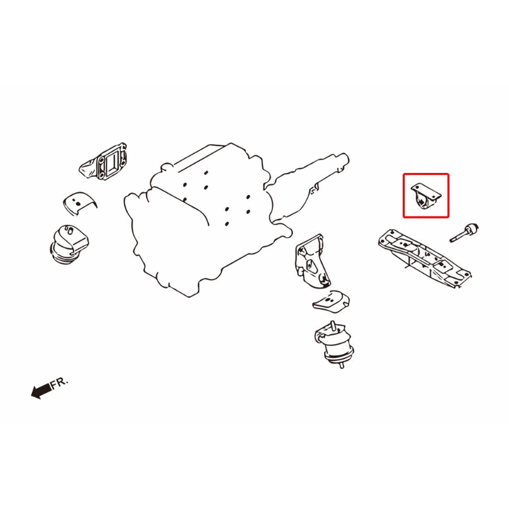 HARDRACE 6568-R Подушка двигуна NISSAN 350Z 03-08 Photo-1 
