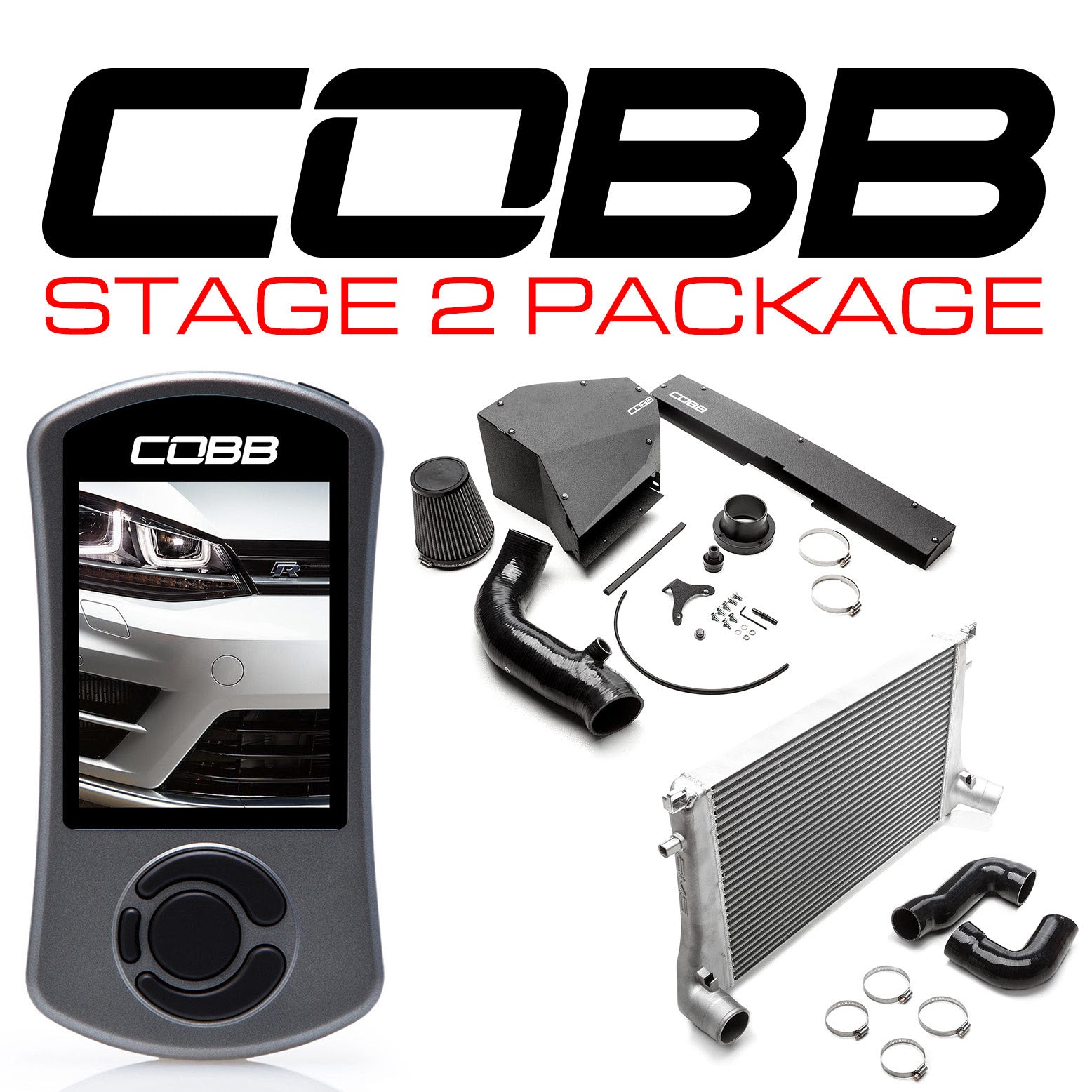 COBB VLK0030020 К-т посилення потужності Stage 2 для VW Golf R (Mk7) 2015-2017 USDM Photo-1 