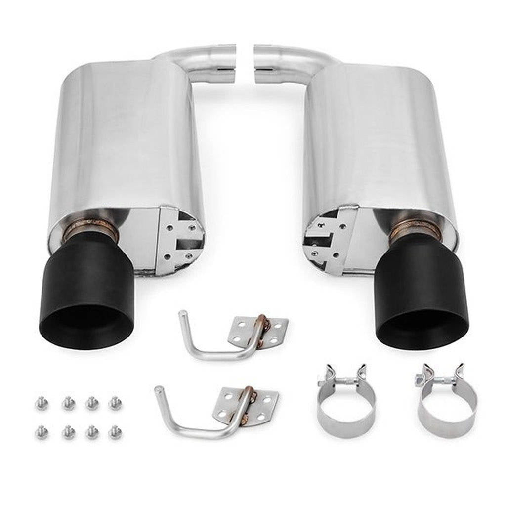MISHIMOTO MMEXH-MUS8-15ASBK Вихлопна система Street Axleback для FORD Mustang GT 2015+, чорна Photo-0 