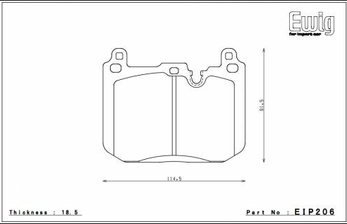ENDLESS EIP206MX72Plus Гальмівні колодки передні для BMW F20, F30 (M-Perf.), F80M3, F82 M4 Photo-1 