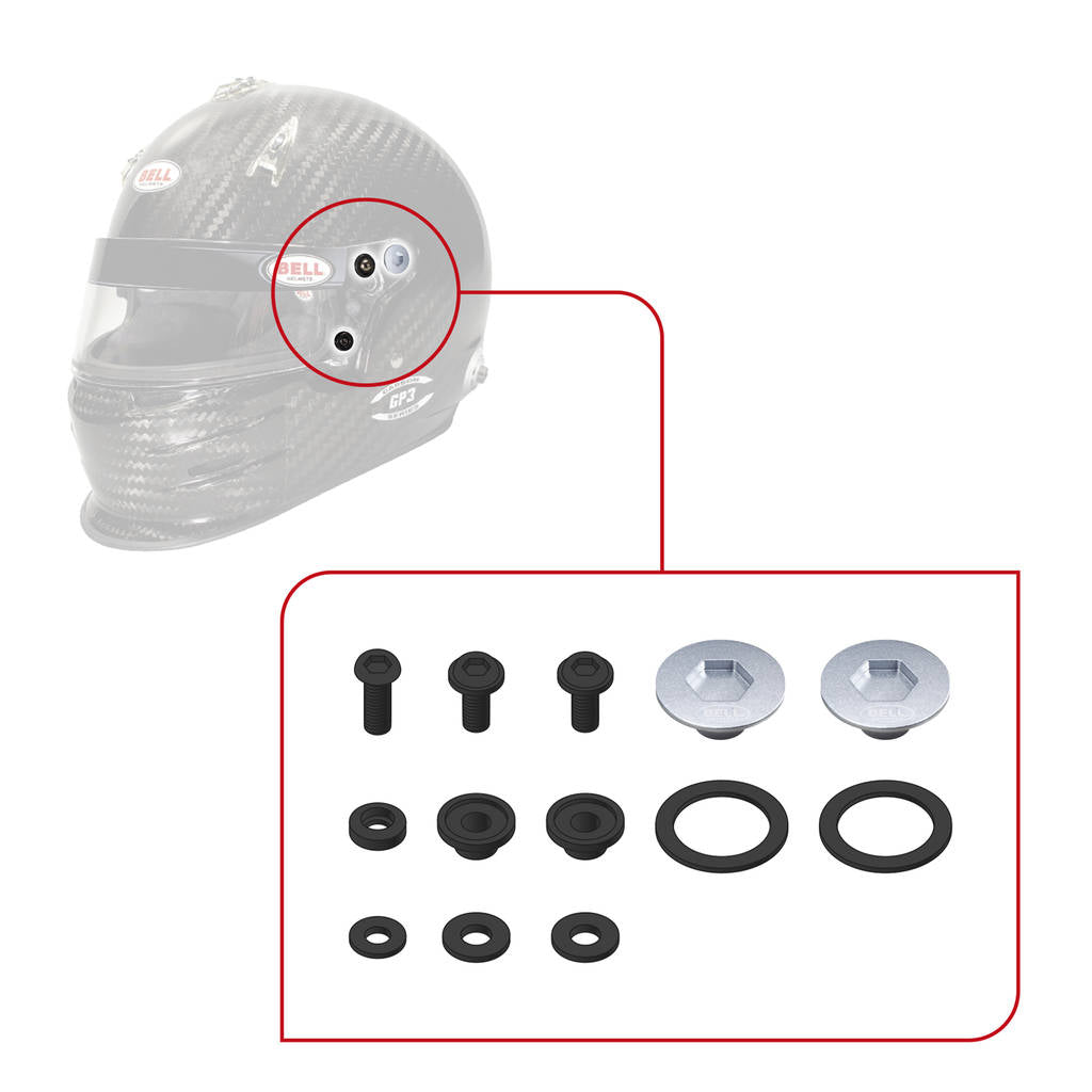 BELL 2020001 Комплект кріплення для візорів SE03/SE05 PIVOT KIT & SCREWS, чорний Photo-1 