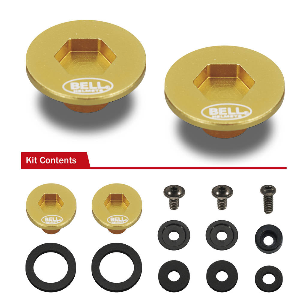 BELL 2020003 Комплект кріплення для візорів SE03/SE05 PIVOT KIT & SCREWS, червоний Photo-2 