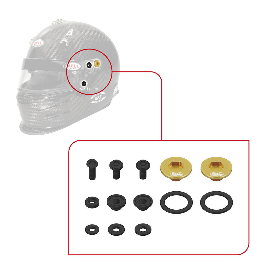 BELL 2020002 Комплект кріплення для візору SE03/SE05 PIVOT KIT & SCREWS, синій Photo-3 