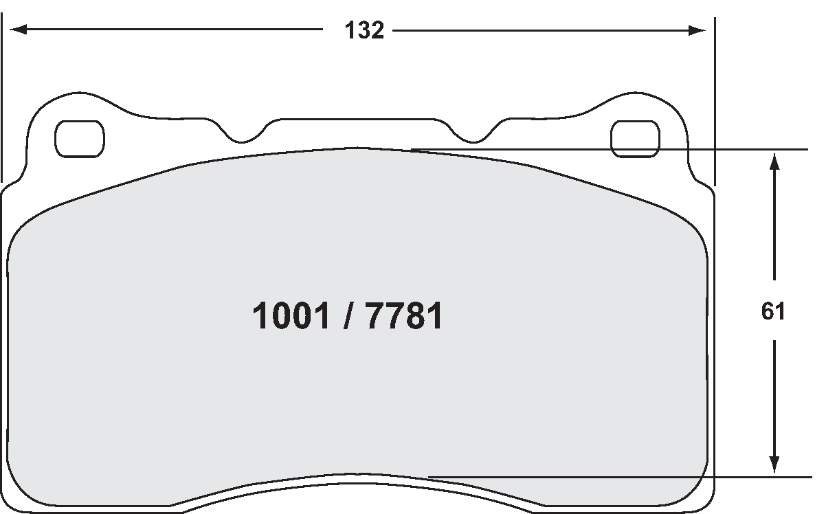 PFC 7781.01.15.44 Гальмівні колодки передні 01 CMPD 15mm для SUBARU STI / MITSUBISHI EVO Photo-1 