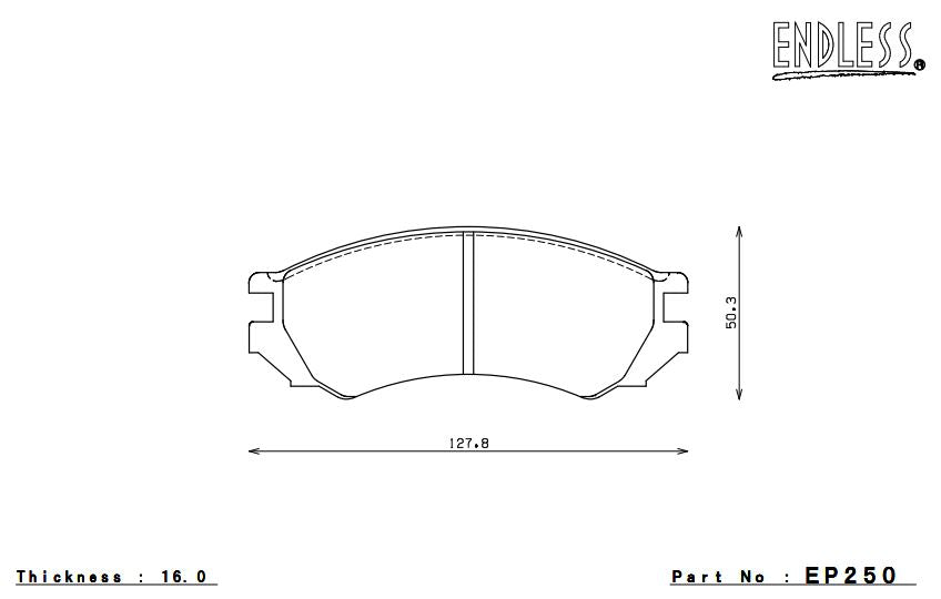 ENDLESS EP250SSY Гальмівні колодки передні NISSAN Primera Photo-1 