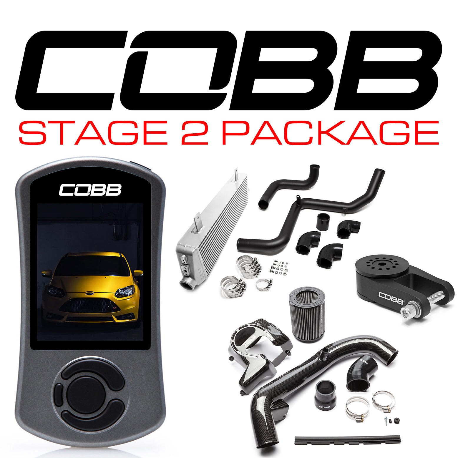 COBB FOR001FO2CF К-т посилення Stage 2 Carbon Fiber Power Package Focus ST 2013-2017 Photo-1 