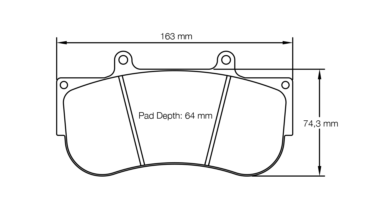 PAGID 2564-RST3 Передні гальмівні колодки RST3 PORSCHE 991.2 GT3 R [гоночний автомобіль] / MERCEDES-Benz AMG GT4 [гоночний автомобіль] / AP Racing CP6269 Photo-0 