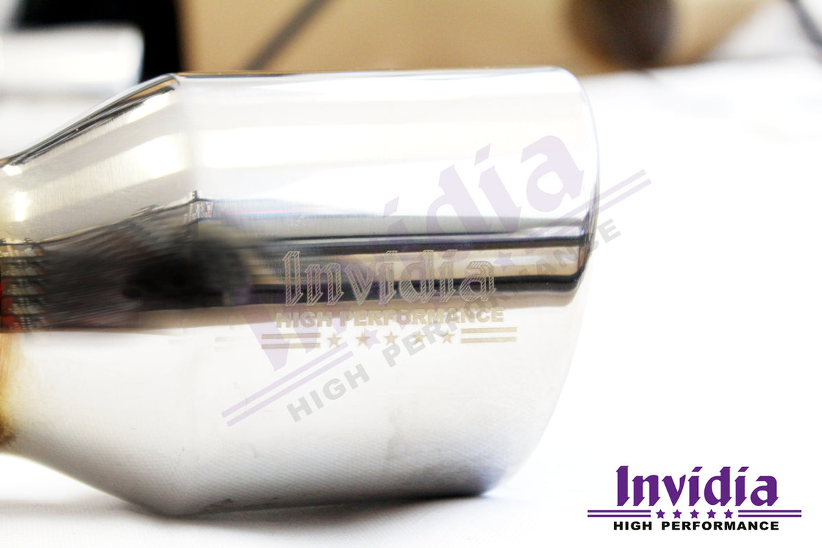 INVIDIA HS13GF7G3S Вихлопна система catback Q300 3 дюйми з резонатором (поліровані наконечники) для VW Golf 7 GTI & Clubsport Photo-3 