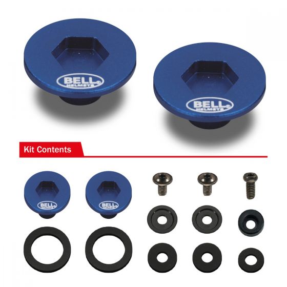 BELL 2020002 Комплект кріплення для візору SE03/SE05 PIVOT KIT & SCREWS, синій Photo-0 
