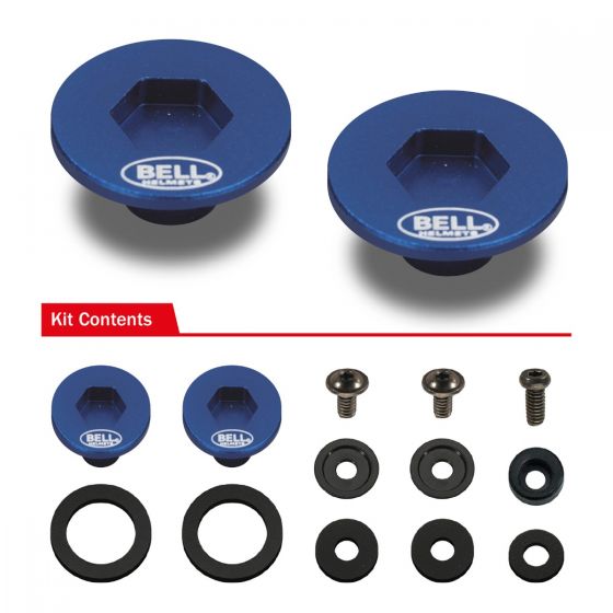 BELL 2020002 Комплект кріплення для візору SE03/SE05 PIVOT KIT & SCREWS, синій Photo-1 