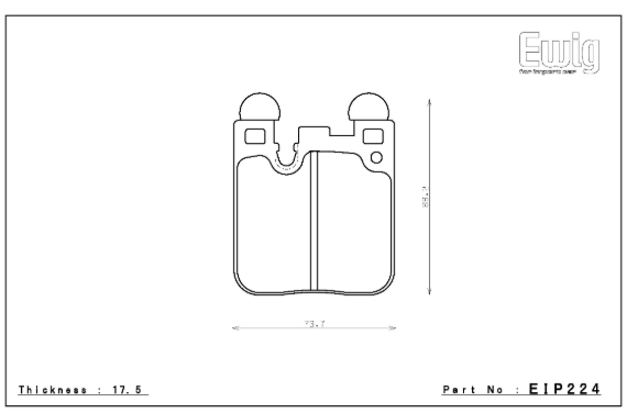 ENDLESS EIP224MX72Plus Гальмівні колодки задні для BMW M2 (F87)/M3 (F80)/M4 (F82) Photo-1 