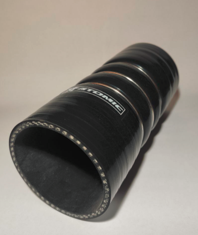 ATOMIC hhs63 BLACK Патрубок горбовий зі сталевими кільцями 2 1 / 2” (63мм) Photo-0 