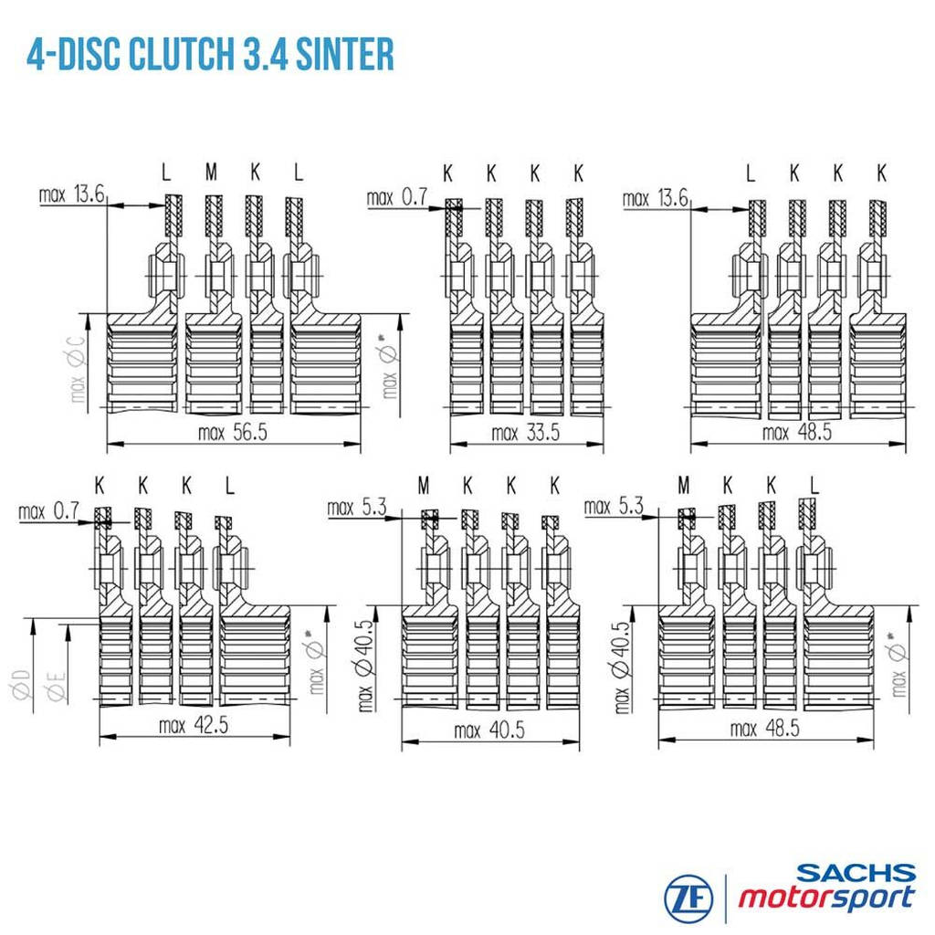 SACHS PERFORMANCE 881864002454 Диск зчеплення RCS 115-S3.4 Photo-3 