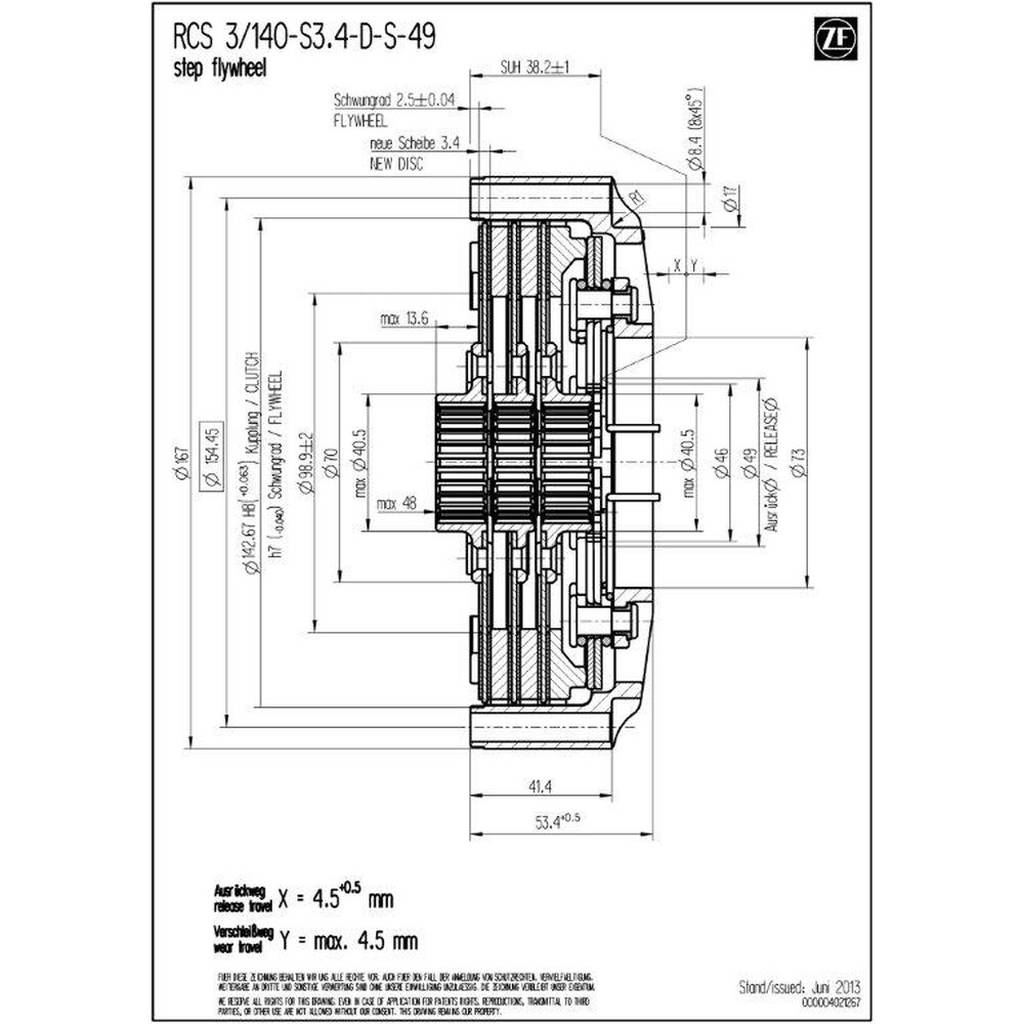 SACHS PERFORMANCE 003072000290 Корпус зчеплення RCS 140 Photo-1 