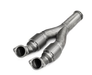 AKRAPOVIC L-NI/SS/4 Лінк-пайпи (нержавіюча сталь) для NISSAN GT-R (R35) 2008-2024 Photo-0 