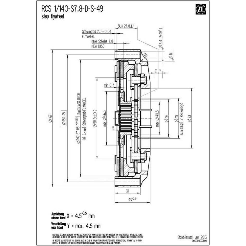 SACHS PERFORMANCE 003072000289 Корпус зчеплення RCS 140 Photo-1 