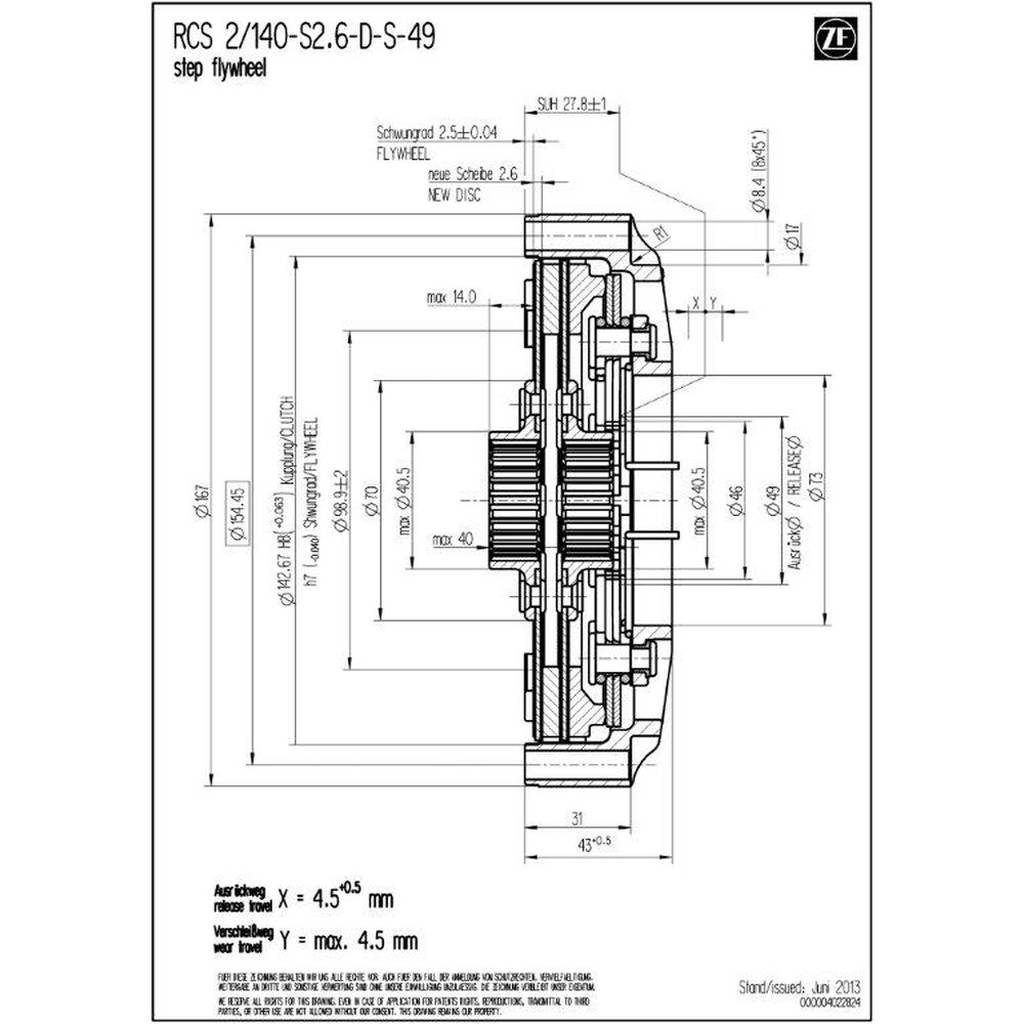 SACHS PERFORMANCE 003072000289 Корпус зчеплення RCS 140 Photo-2 
