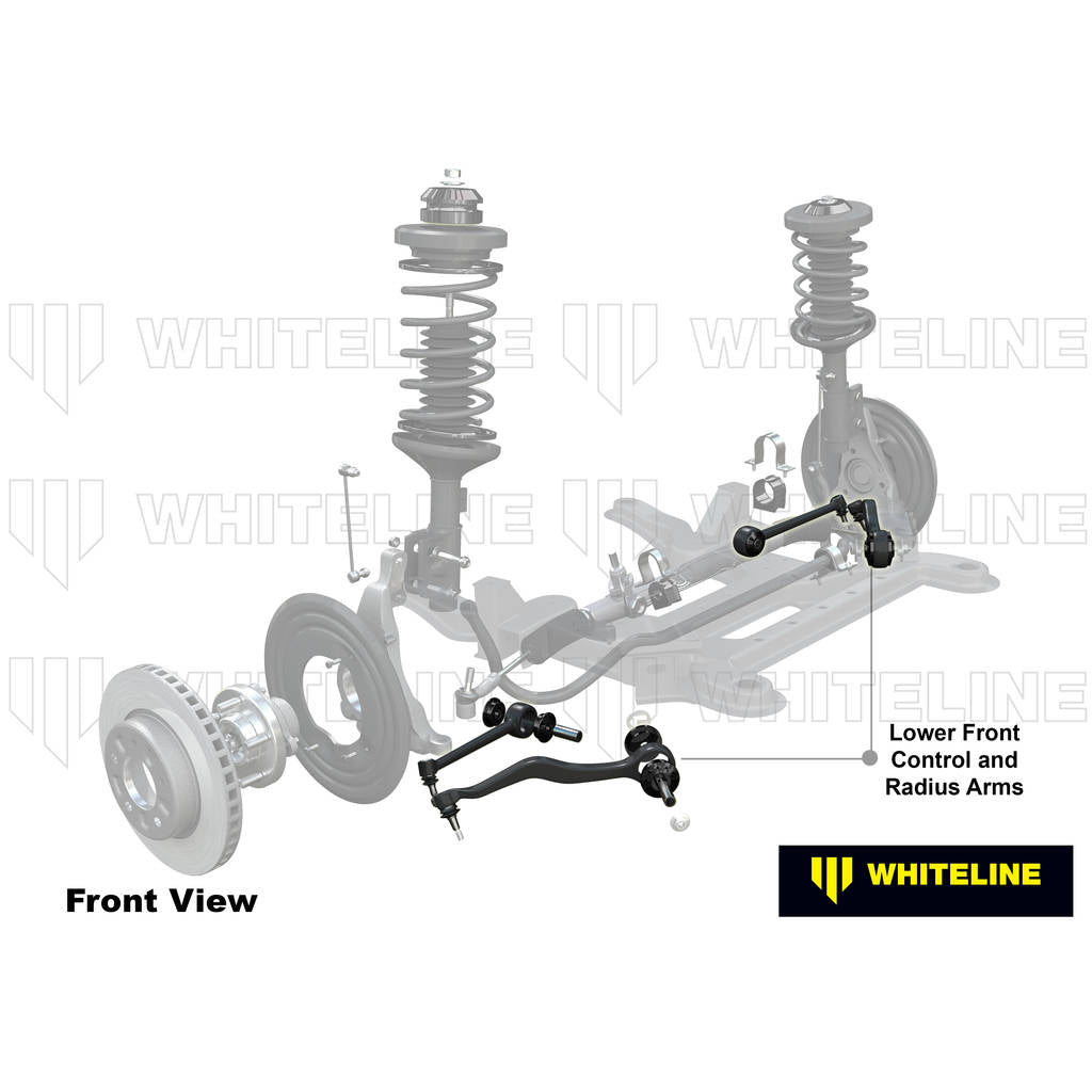 WHITELINE KTA255 Комплект передніх алюмінієвих важелів підвіски Wishbone Control/Radius Arm для BMW 1/3 Series 2005-2012 Photo-1 