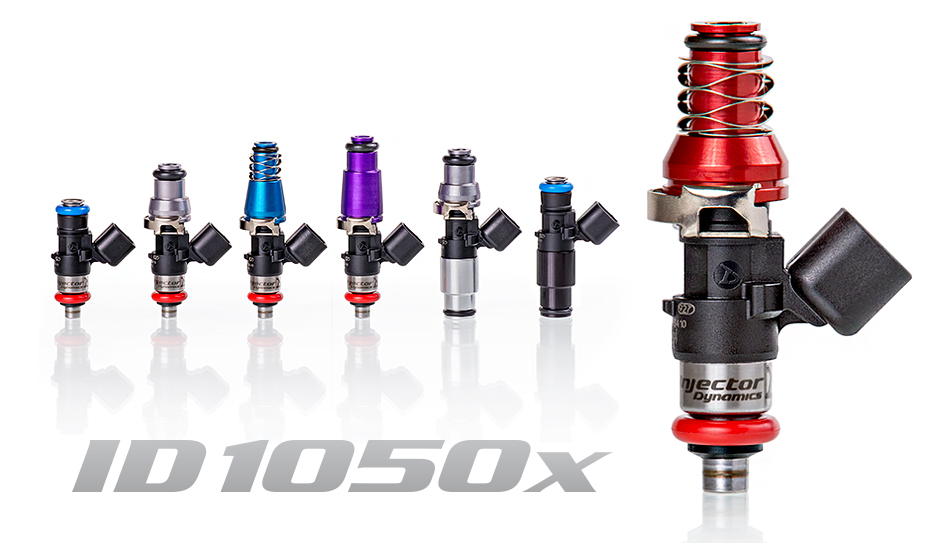 INJECTOR DYNAMICS 1050.07.21.48.14.4 К-т форсунок ID1050x для HONDA Civic Si 12-15. 14mm (сірий) адаптер Photo-0 